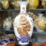  Bảo bình tích lộc "thuận buồm" men màu LHCEVN-9168 