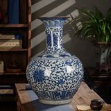  Bình gốm họa tiết hoa dây cổ điển LHCECN-9171 