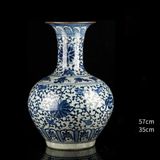  Bình gốm họa tiết hoa dây cổ điển LHCECN-9171 
