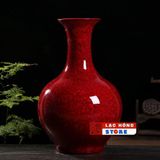  Bình Gốm Men Rạn Đỏ LHCEVN-9184 