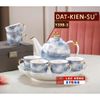  Set ấm chén hoàng gia xanh đá mây LHCEVN-9201 