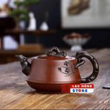  Ấm trà Tử Sa khắc họa cổ điển LHCEVN-9202 
