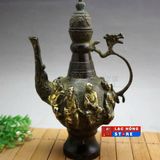  BÌNH RƯỢU ĐỒNG CỔ TRANG TRÍ LHMECN-9090 