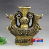  BÌNH RÓT RƯỢU ĐÔI CỪU ĐỒNG CỔ TRANG TRÍ LHMECN-9091 