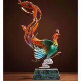  Đồ thủ công bằng đồng thau hình rồng và phượng LHMECN-9108 