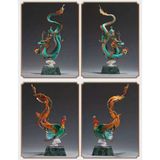  Đồ thủ công bằng đồng thau hình rồng và phượng LHMECN-9108 