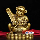  Đồ trang trí khỉ bằng đồng nguyên chất LHMEVN-9115 