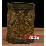  Ống Cắm Bút Ngũ Long Bằng Đồng Nguyên Khối LHMEVN-9116 