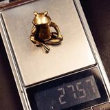  Tượng Ếch Mini Đồng Nguyên Khối  LHMEVN-9123 
