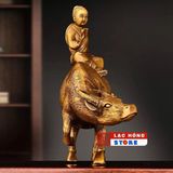  Tượng đồng Cậu bé chăn cừu đọc sách LHMEVN-9124 
