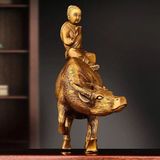  Tượng đồng Cậu bé chăn cừu đọc sách LHMEVN-9124 
