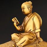  Tượng đồng Cậu bé chăn cừu đọc sách LHMEVN-9124 