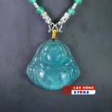  Mặt dây chuyền ngọc bích Phật Di Lặc LHSTCN-9124 