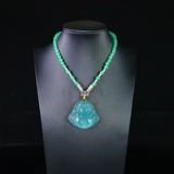  Mặt dây chuyền ngọc bích Phật Di Lặc LHSTCN-9124 