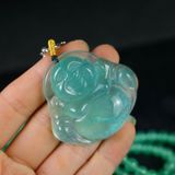  Mặt dây chuyền ngọc bích Phật Di Lặc LHSTCN-9124 