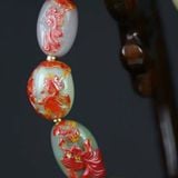  Vòng tay mã não xanh chạm LHSTCN-9142 