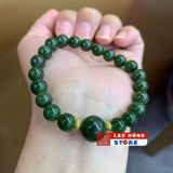  Vòng Ngọc Bích 8mm Xanh Rêu Cổ LHSTCN-9152 