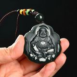  Mặt dây chuyền ngọc bích Phật Di Lặc LHSTVN-9017 