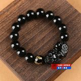  VÒNG TAY PHẬT CHÂU ĐÁ OBSIDIAN TỲ HƯU LHSTVN-9044 