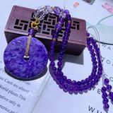  Điếu mat rồng tím kèm chuỗi thạch anh tím LHSTVN-9046 