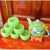  Bộ ấm chén Rồng Onix Xanh LHSTVN-9070 