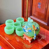  Bộ ấm chén Rồng Onix Xanh LHSTVN-9070 