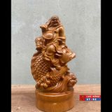  Tượng Di Lặc cưỡi cá chép LHWO-0006VN 