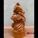  Tượng Di Lặc cưỡi cá chép LHWO-0006VN 