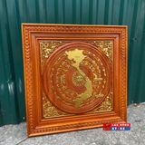  Tranh gỗ trống đồng LHWO-0013VN 
