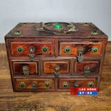  Hộp Đựng Trang Sức Cổ Gỗ Hương LHWOVN-9025 