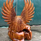  Đại bàng cắp cá gỗ hương việt LHWOVN-9040 