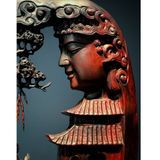  Nhất Tâm Bái Phật gỗ Trắc đỏ đen  LHWOVN-9064 