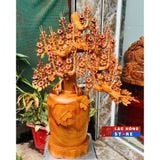  Bình hoa mai gỗ hương ta trang trí LHWOVN-9073 