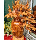  Bình hoa mai gỗ nguyên khối nu ngọc am LHWOVN-9074 