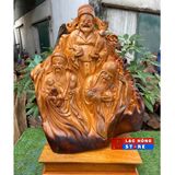  Bộ tam tiên Phúc Lộc Thọ gỗ Pơmu LHWOVN-9084 