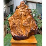  Bộ tam tiên Phúc Lộc Thọ gỗ Pơmu LHWOVN-9084 