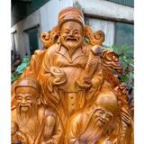  Bộ tam tiên Phúc Lộc Thọ gỗ Pơmu LHWOVN-9084 