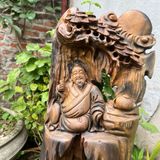  Tác phẩm cụ thần trà gỗ bách xanh LHWOVN-9090 