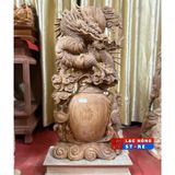  Tượng Rồng Trấn Bình Gỗ Ngọc Am LHWOVN-9107 