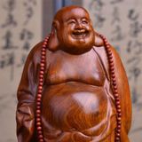  Tượng di lặc gỗ hương LHWOVN-9132 