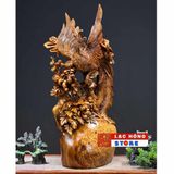  Tượng Phượng hoàng Gỗ nu ngọc am LHWOVN-9138 