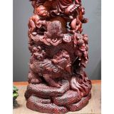  Di lạc vác cành đào gỗ tử đàn LHWOVN-9139 