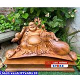  Cụ di lặc kéo bao tiền gỗ bách xanh LHWOVN-9162 