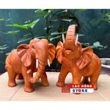  Cặp voi gỗ hương LHWOVN-9168 