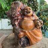  Cụ Di lặc phát Tài gỗ nu bách xanh LHWOVN-9174 