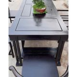  Bộ Bàn Trà Gỗ Treo Phun Màu Đen Sang Trọng LHWOVN-9178 