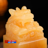  Con dấu khắc Cửu long ngọc ấn vàng LHSTVN-0539 