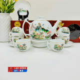  Bộ ấm chén Bát Tràng cao cấp LHCEVN-0553 