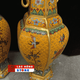  Cặp lục bình đồng Pháp Lam LHMECN-0049 