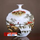  Bình gốm tráng men trang trí cao cấp LHCEVN-9025 
